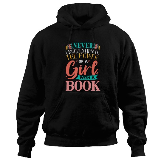 Funny Book Reading Graphic Women Girls Book Lovers Librarian 23 Hoodies