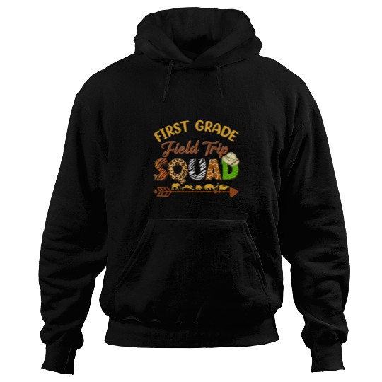 First Grade Students School Zoo Field Trip Squad Matching Hoodies