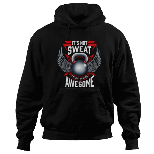 Edgy Kettlebell Instructor Workout Funny Gym Lovers Graphic Hoodies