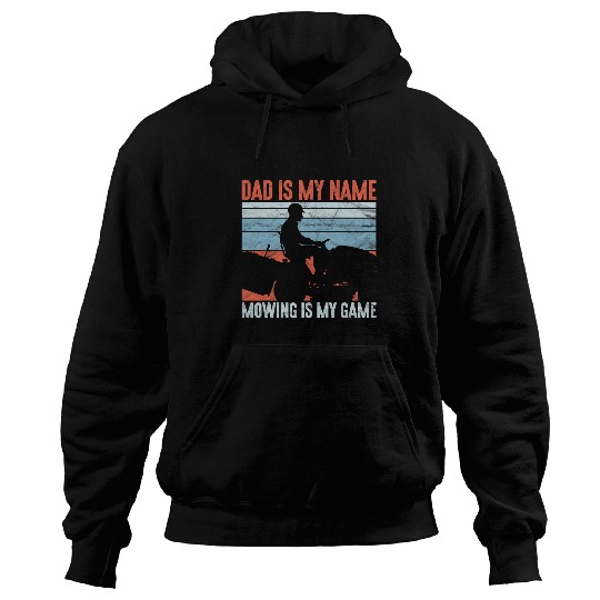 Father Caretaker Gardener Funny Lawn Mowing Dad Hoodies
