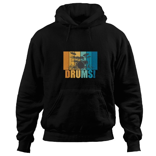 Funny Drummer Kit Musician Rock Music Drum Player Hoodies