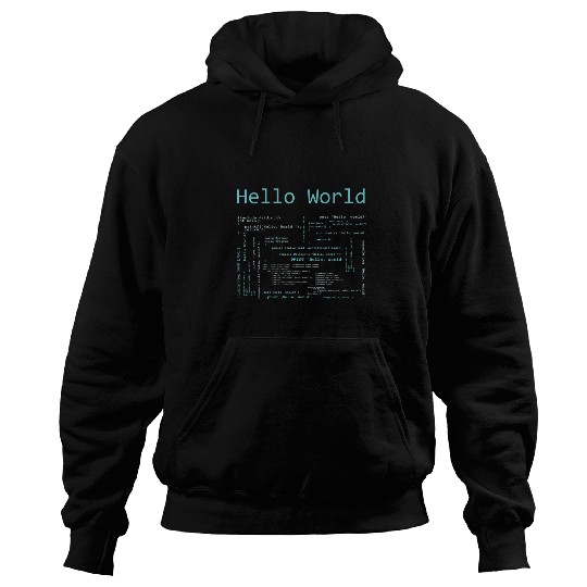 Hello World Computer Programming Languages Computer Science Hoodies