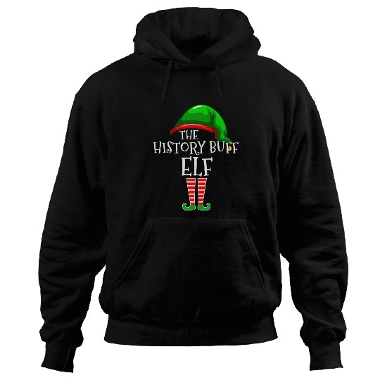 History Buff Elf Family Matching Group Christmas Gift Squad 1 Hoodies