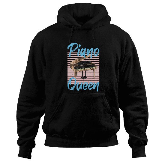 Funny Piano Music Pianist Girls Women Orchestra Classical Music Piano Queen Hoodies