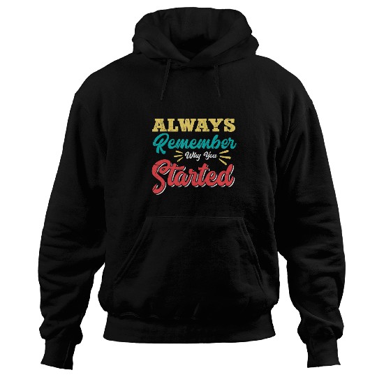 Growth Always Remember Why You Started Entrepreneur Teacher Hoodies