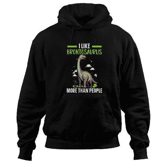 Brontosaurus Dinosaur Lover Paleontology Prehistoric Dino 4 Hoodies
