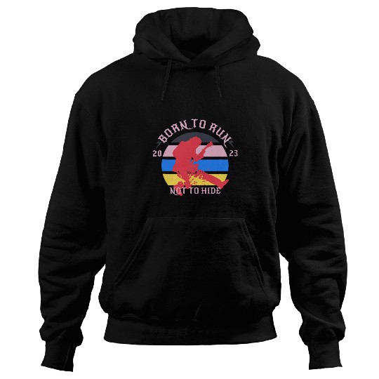 Funny Guitar Born to Run Not to Hide Gay Pride Rock Guitar Music Hoodies