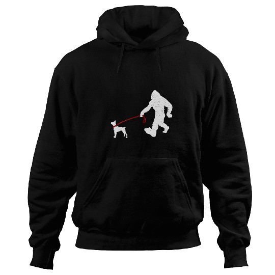 Boxer Pet Funny bigfoots Walking With Boxer bigfoots Boxer Lover Hoodies