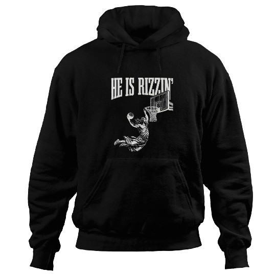 Sport Basketball He Is Risen Funny Easter Jesus Playing Hoodies