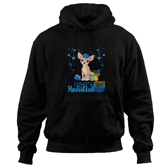 Chihuahua Pet Hanukkah Chanukah Menorah Christmas 471 Hoodies