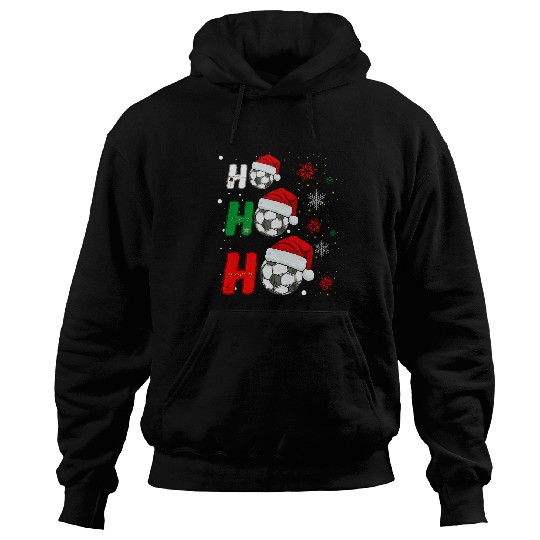 Sport Soccer Christmas Football Ho Ho Ho Soccer xmass Men Women Kids Funny Hoodies