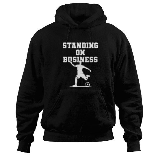 Sport Soccer Soccer Men Standing On Business Boys Soccer Team School 1 Hoodies