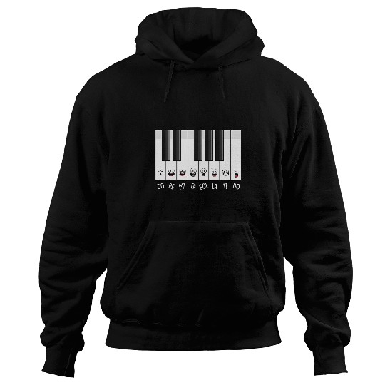 Funny Piano Music Funny Piano Keys Do Re Mi Fa Sol La Ti Do Solfege Sing Class Hoodies