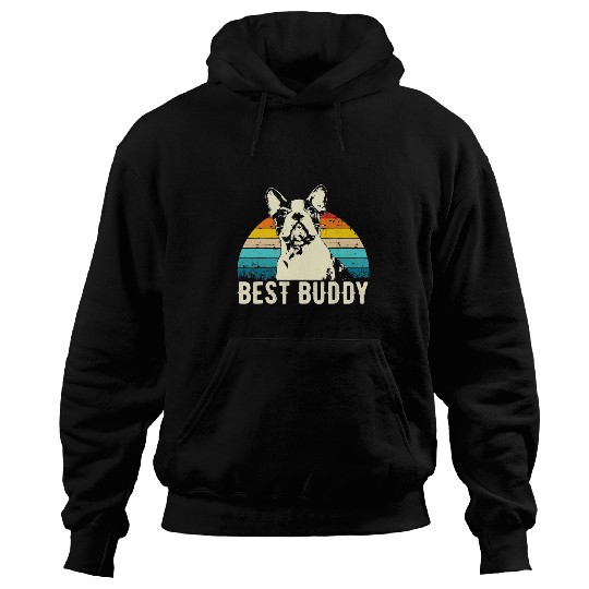 Boston Terrier Pet Retro Vintage Boston Terrier Dog Breed Lover Dog Mom Dog Dad Hoodies