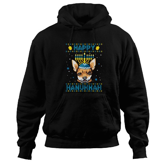 Chihuahua Pet Happy Hanukkah Chihuahua Dog Ugly Hanukkah Sweater 472 Hoodies