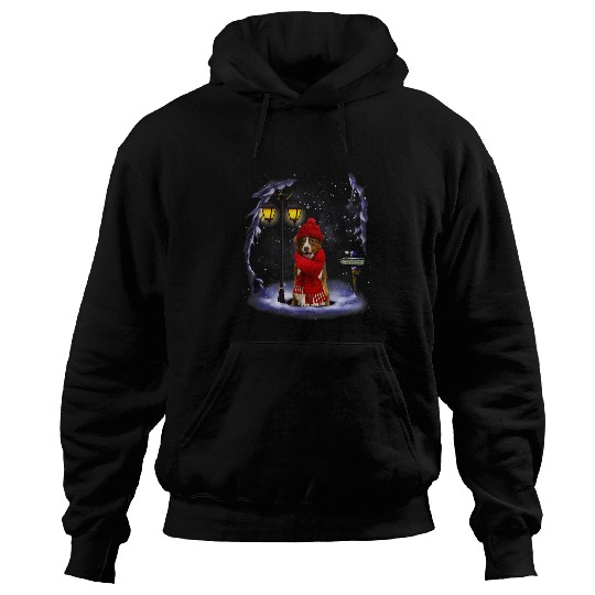 Border Collie Pet Santa Snow Christmas Light Winter Pajama Hoodies