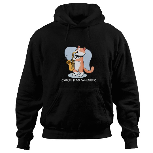 Funny Saxophone Hilarious cat plays saxophone Hoodies