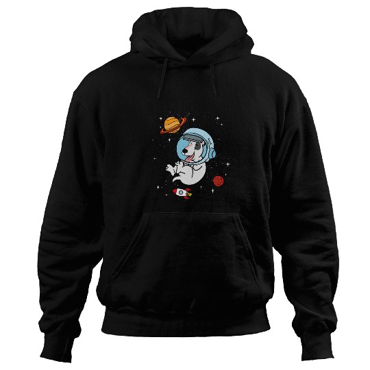 Bull Terrier Pet Astronaut Space Universe Galaxy Hoodies
