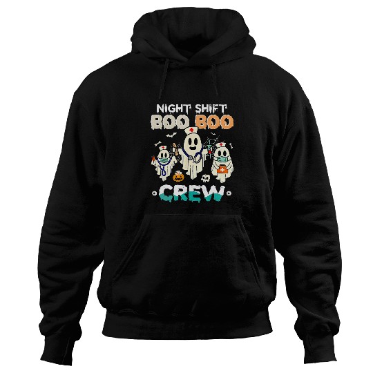 Night Shift Boo Boo Crew nurses Halloween nursess RN Hoodies