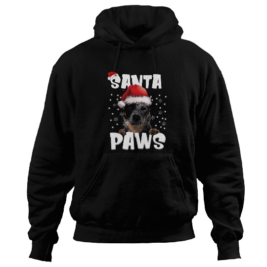 Heeler Pet Funny Blue Heeler Christmas Lights Tree Dog Lover Xmas Hoodies