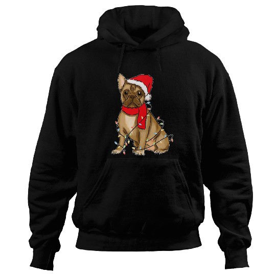 English Bulldog Pet Fun Christmas Celebrate Holidays Joy Party Hoodies