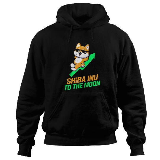 Shiba Inu Pet The SHIBAINUcoin Moon Hoodies