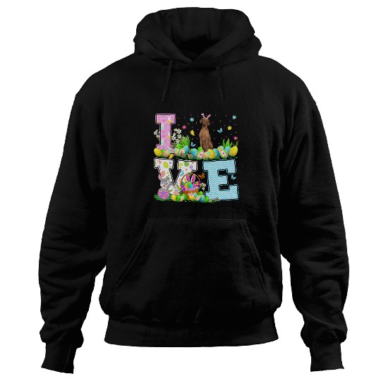Coonhound Pet Easter Egg Hunt Funny Love Coonhound Easter Hoodies