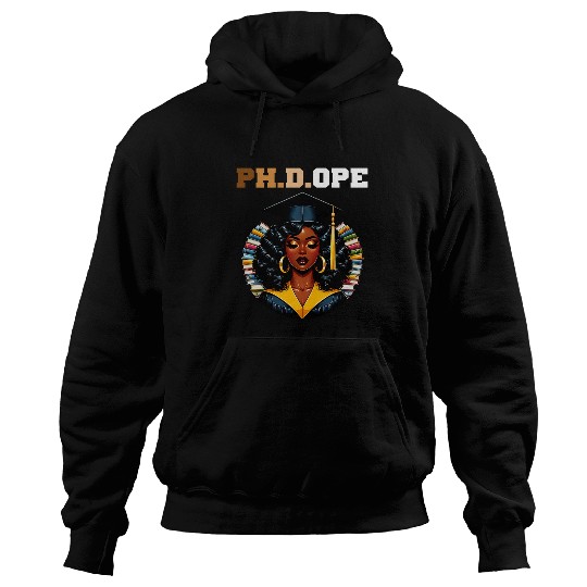 PHDOPE PhD Doctorate Student Graduation Black Queen 2024 Hoodies