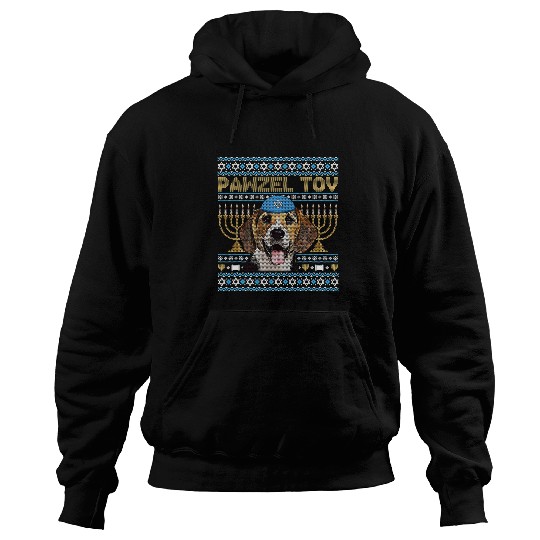 Beagle Pet Pawzel Tov Jewish Beagle Dog Funny Hanukkah Hoodies