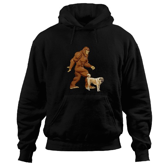 Anatolian Shepherd Pet Funny bigfoots Walking Anatolian Shepherd Dog Sasquatch Hoodies