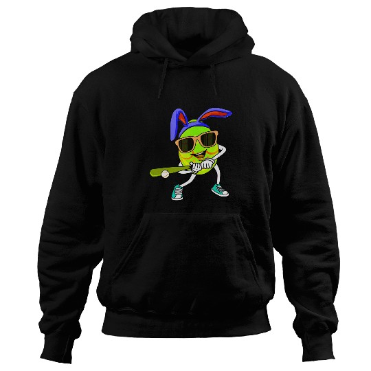 Sport Baseball Toddler Boys Easter Bunny Baseball Pitcher Outfit Kids Teens Hoodies