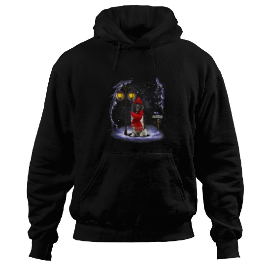 Newfoundland Pet Santa Snow Christmas Light Winter Pajama Hoodies