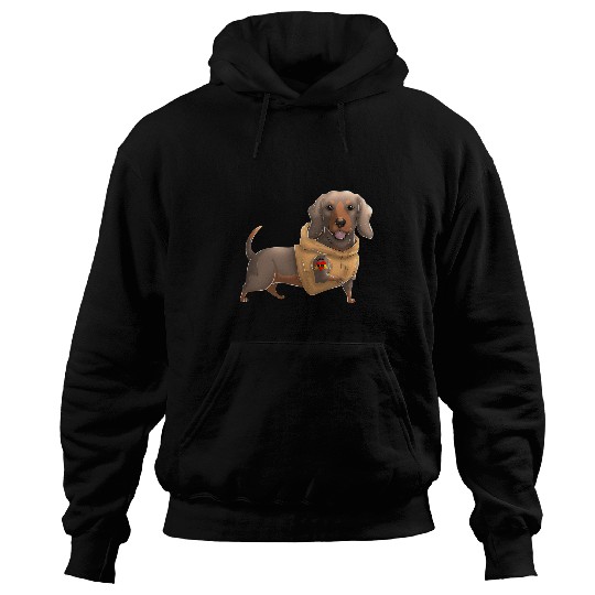 Dachshund Pet I Love Mom Tattoo Dog Funny Mothers Day Hoodies
