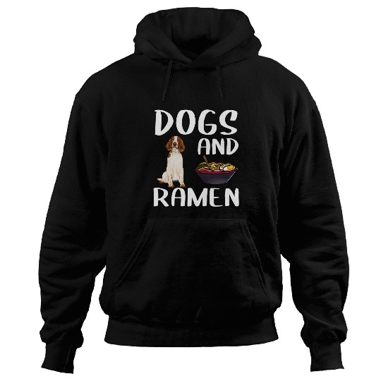 English Springer Spaniel Pet Dogs And Ramen Welsh Springer Spaniel Japanese Noodles Hoodies