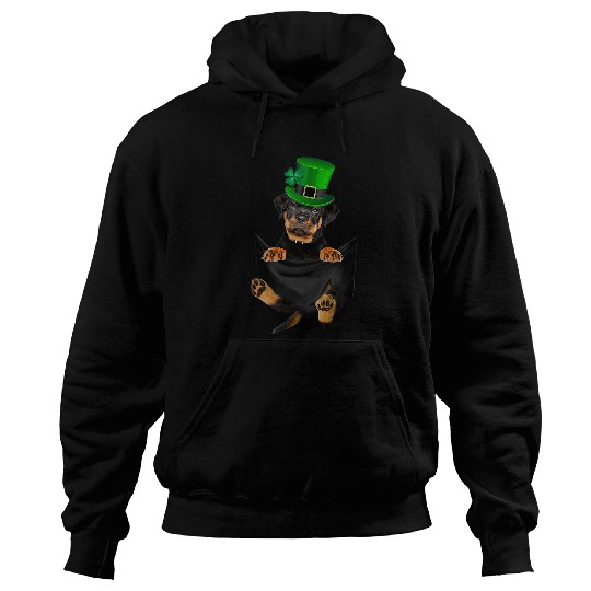 Rottweiler Pet Lucky Pocket Dogs St Patricks Day Hoodies