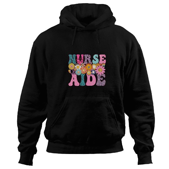 nurses Aide Week Groovy Leopard Appreciation Day For Women Hoodies