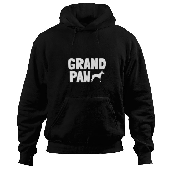Doberman Pet Pinscher Dog Dad Grand Paw Grandpa Family Hoodies