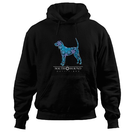 Coonhound Pet Redtick Bluetick Coonhound Dog Bohemian Snowflake Pattern Hoodies