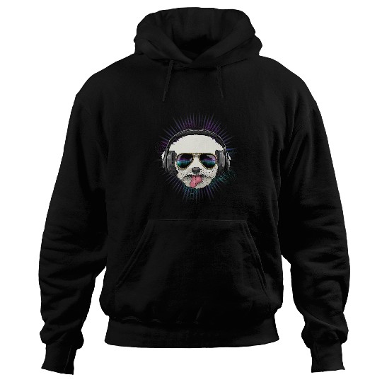 Bichon Pet Frise EDM House Music DJ Bichon Frise Dog Music Lover Music Artist Hoodies