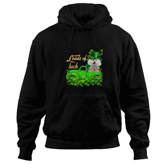 Bichon Pet Frise Loads Of Luck Truck Bichon Frise St Patricks Day Hoodies