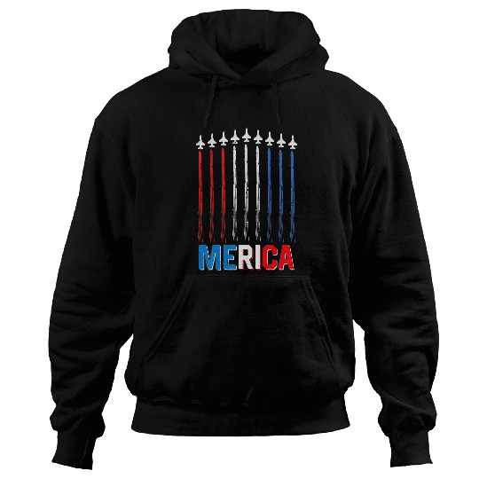Merica America 4th of July Aviation Pilot Flight Attendant Hoodies