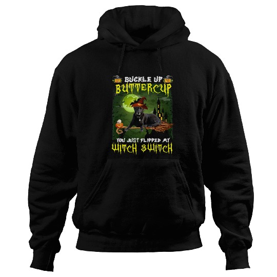 Labrador Pet Buckle Up Buttercup You Just Flipped My Witch Switch 6 Hoodies