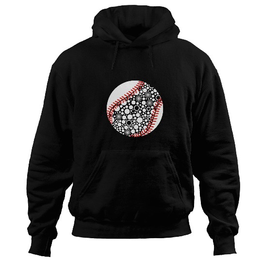 Sport Baseball Funny Cute Polka Dot Baseball Player International Dot Day Hoodies