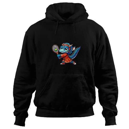 Sport Tennis Cute Chinese Dragon Happy Chinese New Year Boys Kids Hoodies