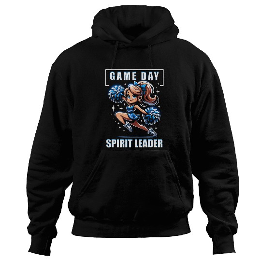 Sport Basketball Game Day Spirit Leader Cheerleader Basketball Cheerleading Hoodies