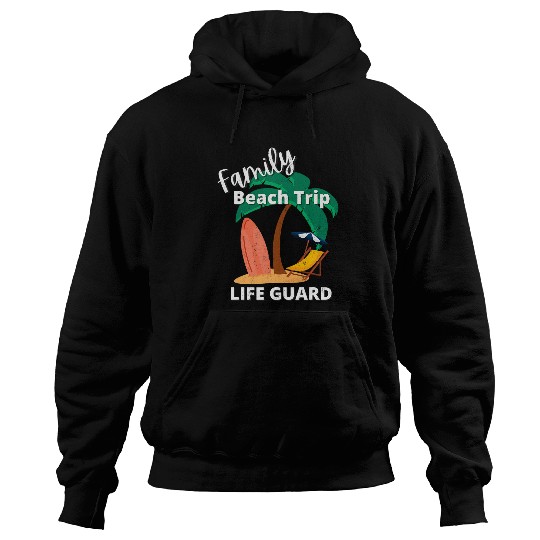 Fun Matching Family Beach Road Trip Cool LIFEGUARD Hoodies