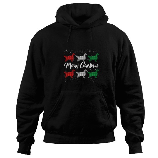 English Setter Pet English Setter Merry Christmas Argyle Hoodies