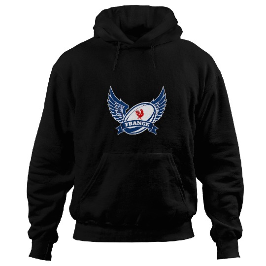 Sport Rugby French Rugby Ball With Wings France Rugby Hoodies