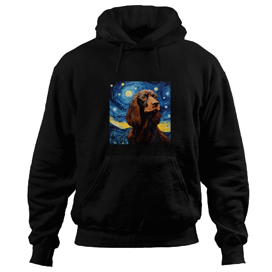 Boykin Spaniel Pet Starry Night For Dog Mom Dog Dad 2 Hoodies