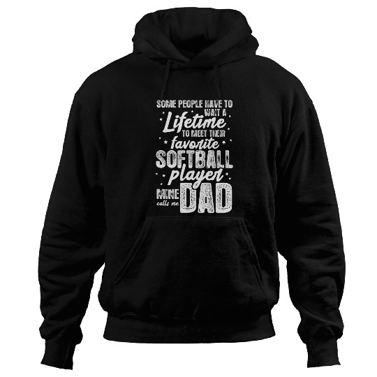Sport Softball Mens Softball Dad Favorite Softball Player Vintage Hoodies
